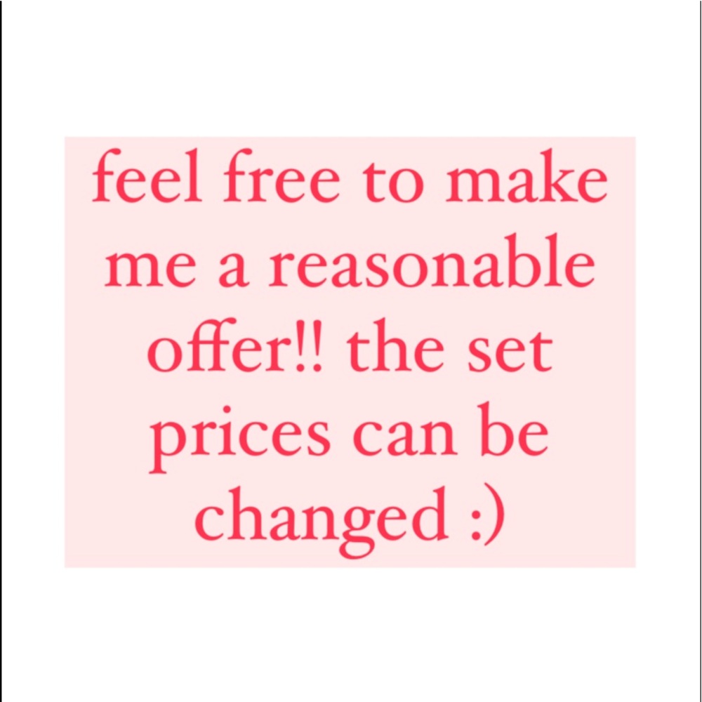 open to negotiation :)